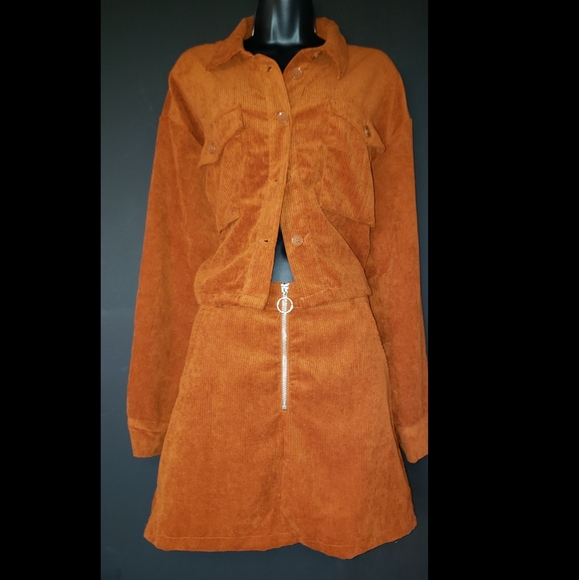 Orange Corduroy Set - Picture 1 of 2